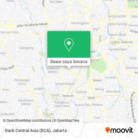 Peta Bank Central Asia (BCA)