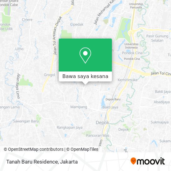 Peta Tanah Baru Residence