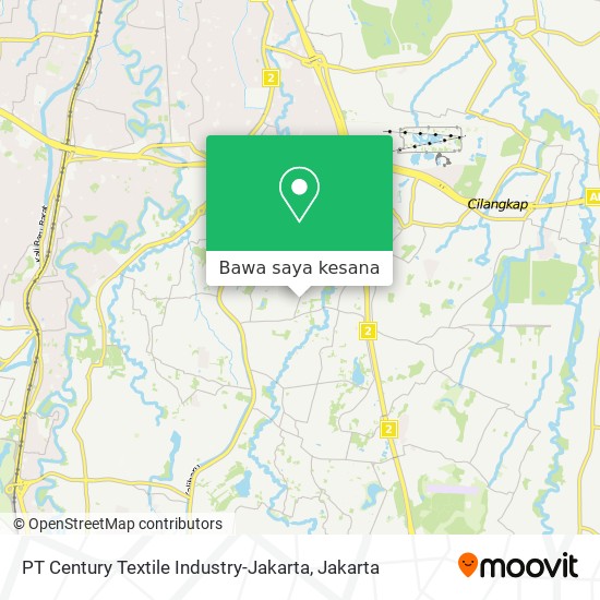 Peta PT Century Textile Industry-Jakarta