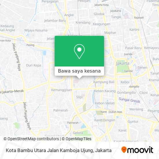 Peta Kota Bambu Utara Jalan Kamboja Ujung