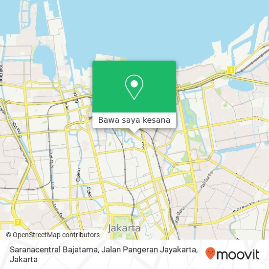 Peta Saranacentral Bajatama, Jalan Pangeran Jayakarta