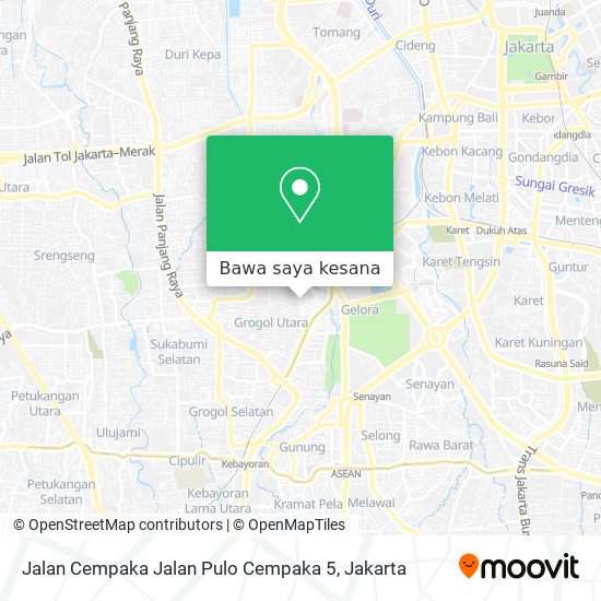 Peta Jalan Cempaka Jalan Pulo Cempaka 5