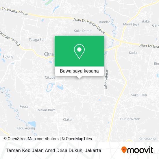Peta Taman Keb Jalan Amd Desa Dukuh, Cikupa