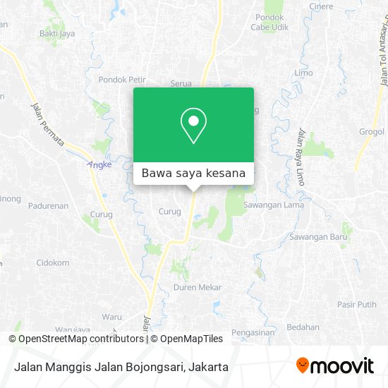 Peta Jalan Manggis Jalan Bojongsari