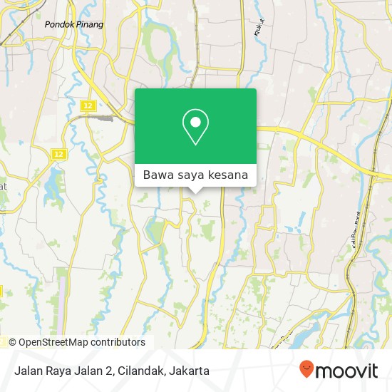 Peta Jalan Raya Jalan 2, Cilandak