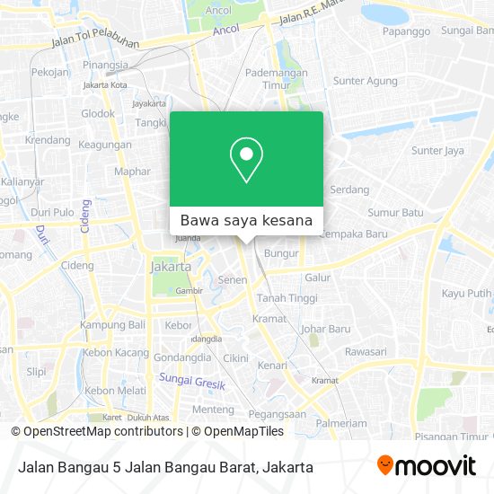 Peta Jalan Bangau 5 Jalan Bangau Barat