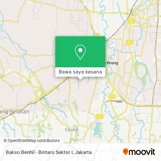 Peta Bakso Benhil - Bintaro Sektor I