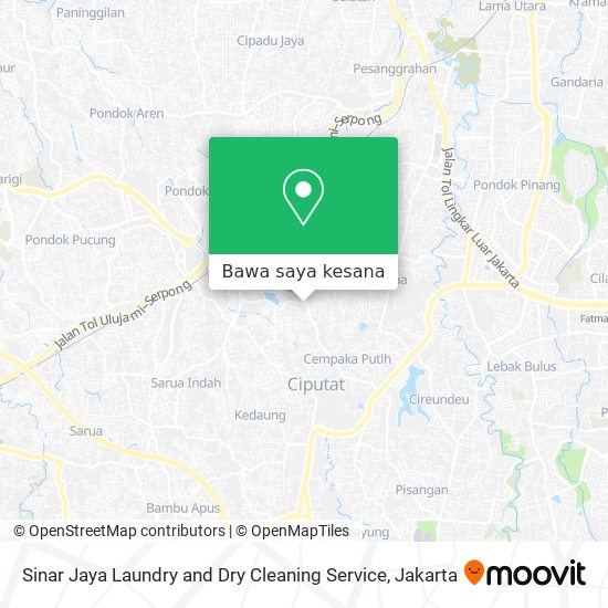 Peta Sinar Jaya Laundry and Dry Cleaning Service