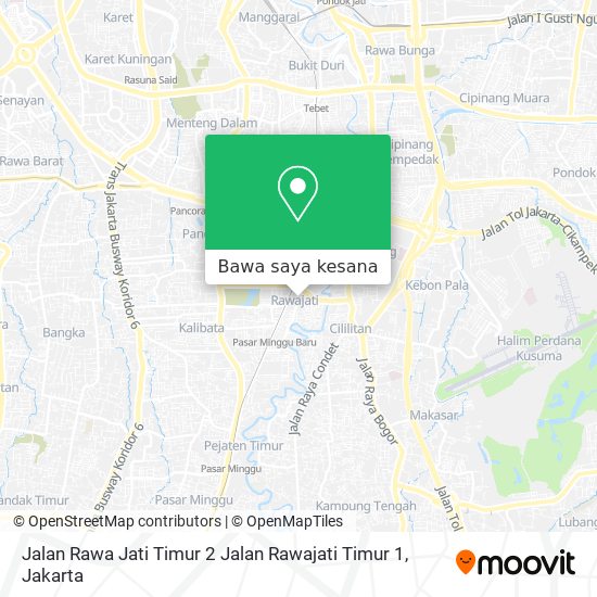 Peta Jalan Rawa Jati Timur 2 Jalan Rawajati Timur 1
