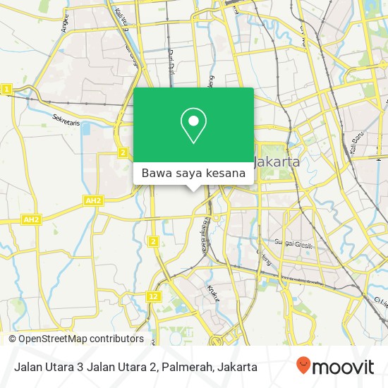 Peta Jalan Utara 3 Jalan Utara 2, Palmerah