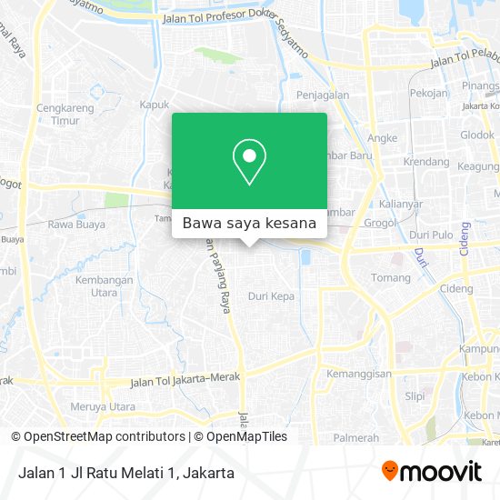 Peta Jalan 1 Jl Ratu Melati 1