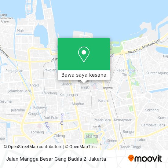 Peta Jalan Mangga Besar Gang Badila 2