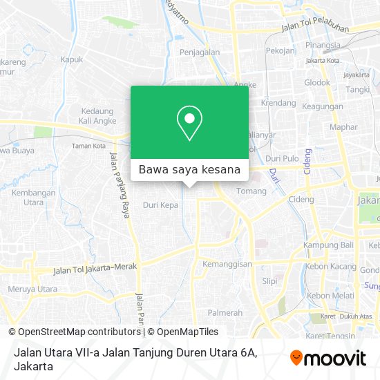 Peta Jalan Utara VII-a Jalan Tanjung Duren Utara 6A