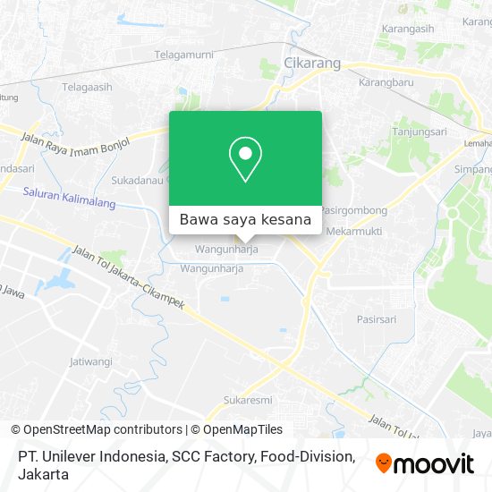 Peta PT. Unilever Indonesia, SCC Factory, Food-Division