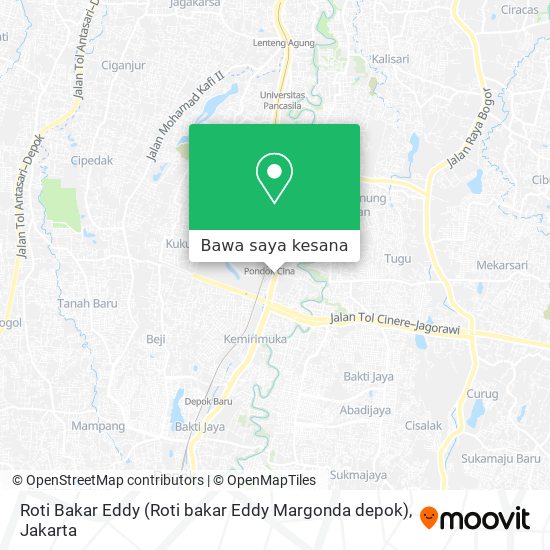Peta Roti Bakar Eddy (Roti bakar Eddy Margonda depok)