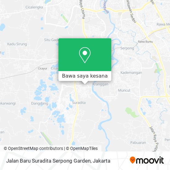 Peta Jalan Baru Suradita Serpong Garden