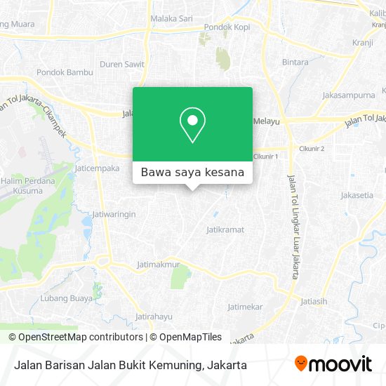 Peta Jalan Barisan Jalan Bukit Kemuning