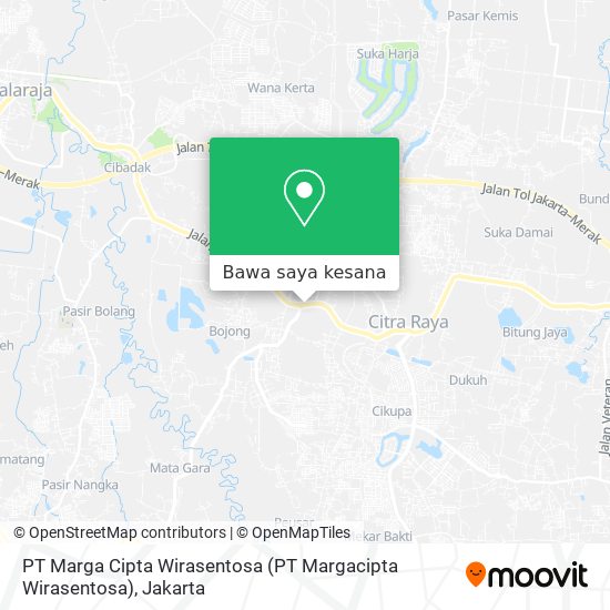 Peta PT Marga Cipta Wirasentosa (PT Margacipta Wirasentosa)