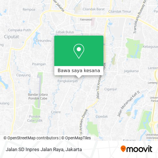 Peta Jalan SD Inpres Jalan Raya