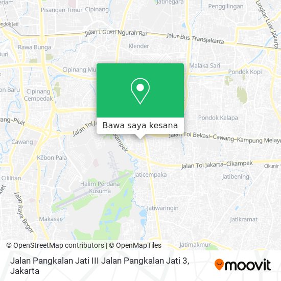 Peta Jalan Pangkalan Jati III Jalan Pangkalan Jati 3