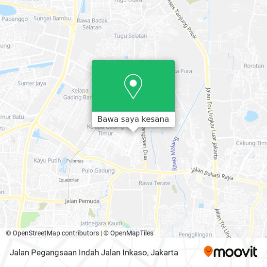 Peta Jalan Pegangsaan Indah Jalan Inkaso