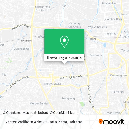 Peta Kantor Walikota Adm.Jakarta Barat