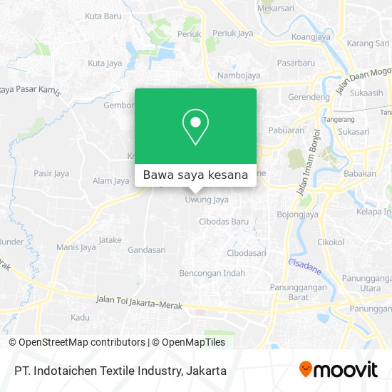 Peta PT. Indotaichen Textile Industry