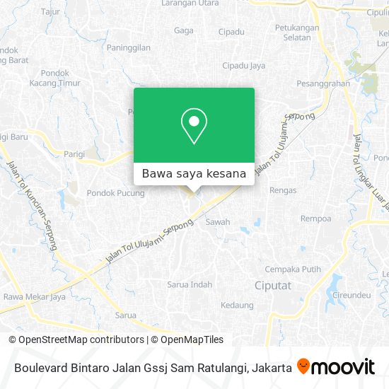 Peta Boulevard Bintaro Jalan Gssj Sam Ratulangi