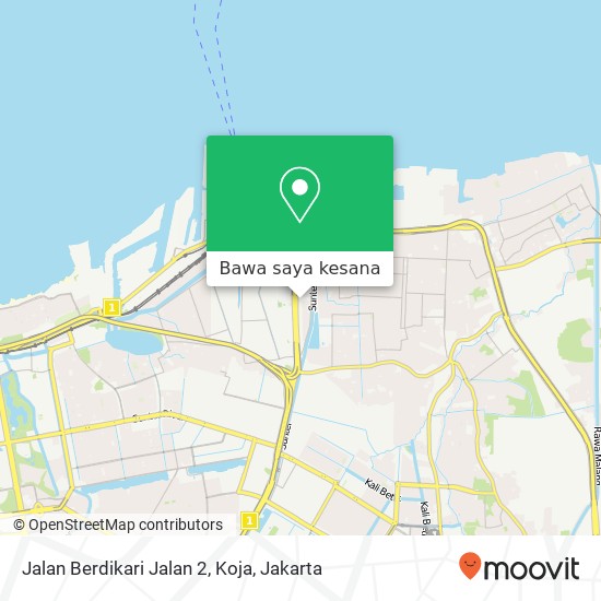 Peta Jalan Berdikari Jalan 2, Koja