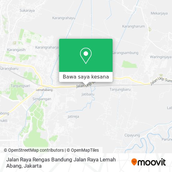 Peta Jalan Raya Rengas Bandung Jalan Raya Lemah Abang