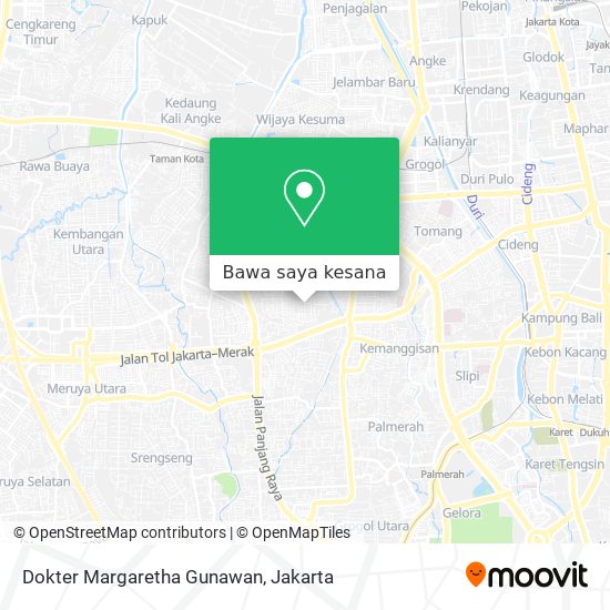 Peta Dokter Margaretha Gunawan