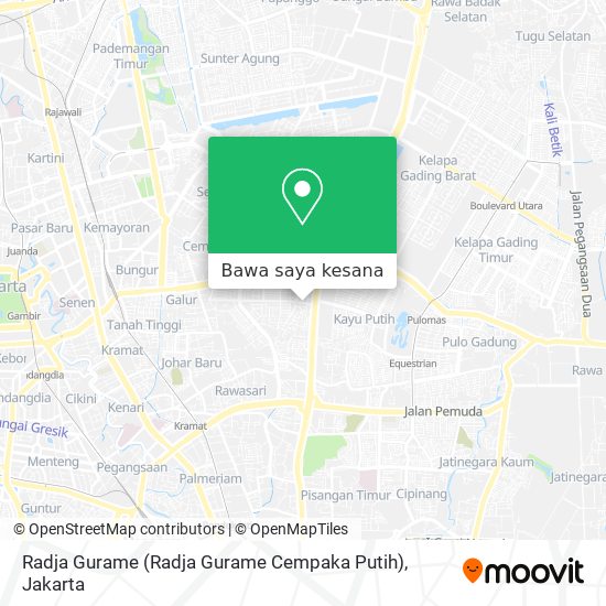 Peta Radja Gurame (Radja Gurame Cempaka Putih)