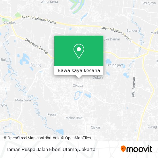 Peta Taman Puspa Jalan Eboni Utama