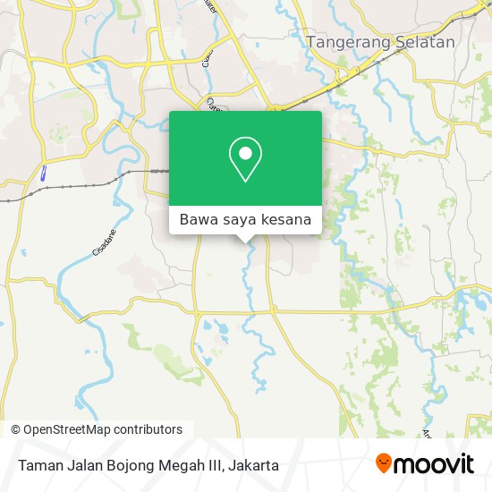 Peta Taman Jalan Bojong Megah III