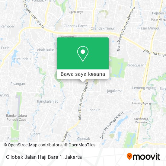 Peta Cilobak Jalan Haji Bara 1