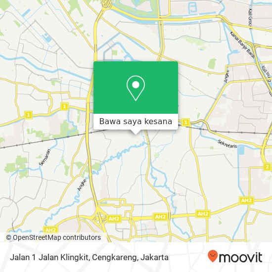 Peta Jalan 1 Jalan Klingkit, Cengkareng