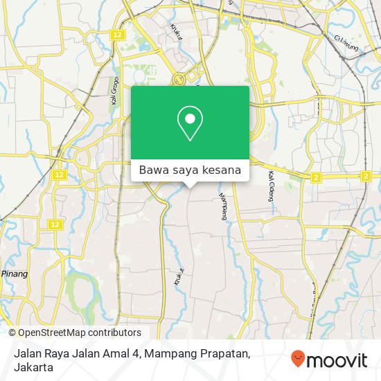 Peta Jalan Raya Jalan Amal 4, Mampang Prapatan