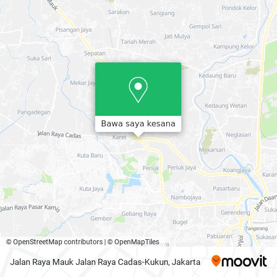 Peta Jalan Raya Mauk Jalan Raya Cadas-Kukun