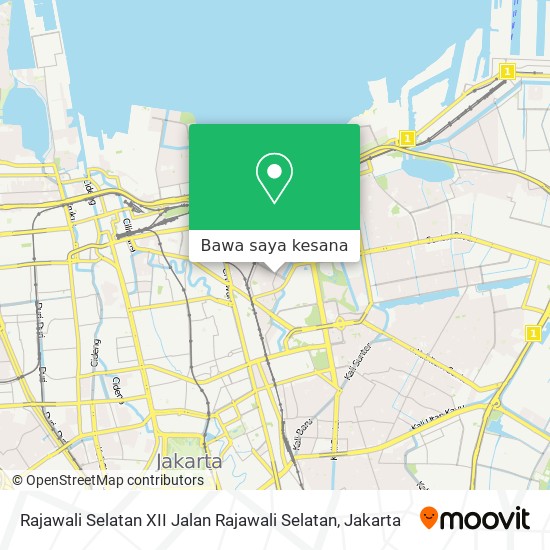 Peta Rajawali Selatan XII Jalan Rajawali Selatan