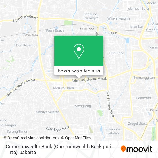 Peta Commonwealth Bank (Commonwealth Bank puri Tirta)