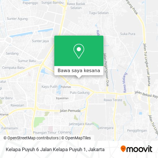 Peta Kelapa Puyuh 6 Jalan Kelapa Puyuh 1
