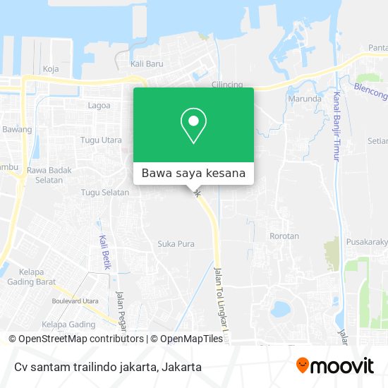Peta Cv santam trailindo jakarta