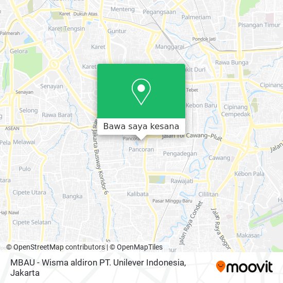 Peta MBAU - Wisma aldiron PT. Unilever Indonesia