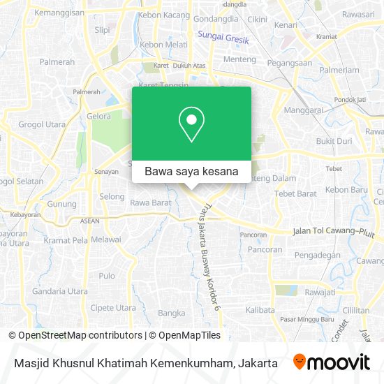 Peta Masjid Khusnul Khatimah Kemenkumham