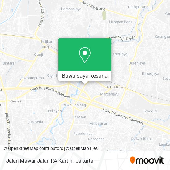 Peta Jalan Mawar Jalan RA Kartini