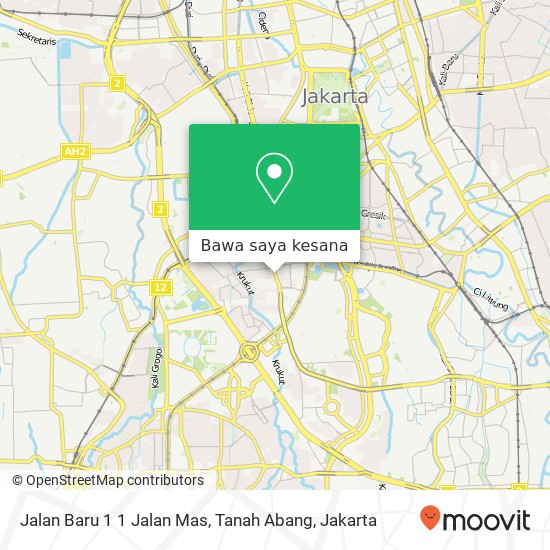 Peta Jalan Baru 1 1 Jalan Mas, Tanah Abang