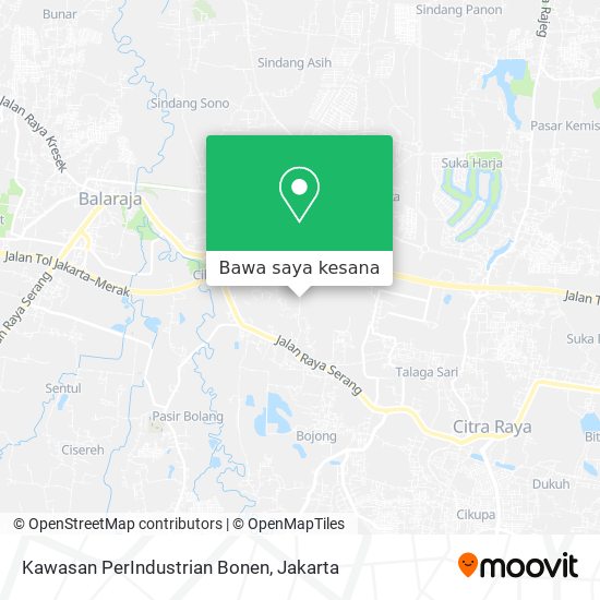 Peta Kawasan PerIndustrian Bonen