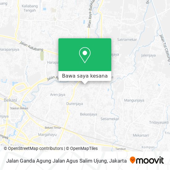 Peta Jalan Ganda Agung Jalan Agus Salim Ujung