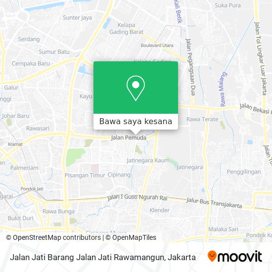 Peta Jalan Jati Barang Jalan Jati Rawamangun