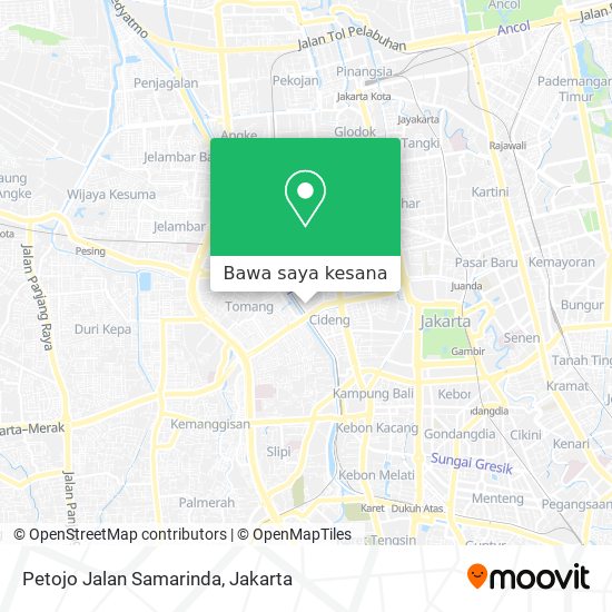 Peta Petojo Jalan Samarinda
